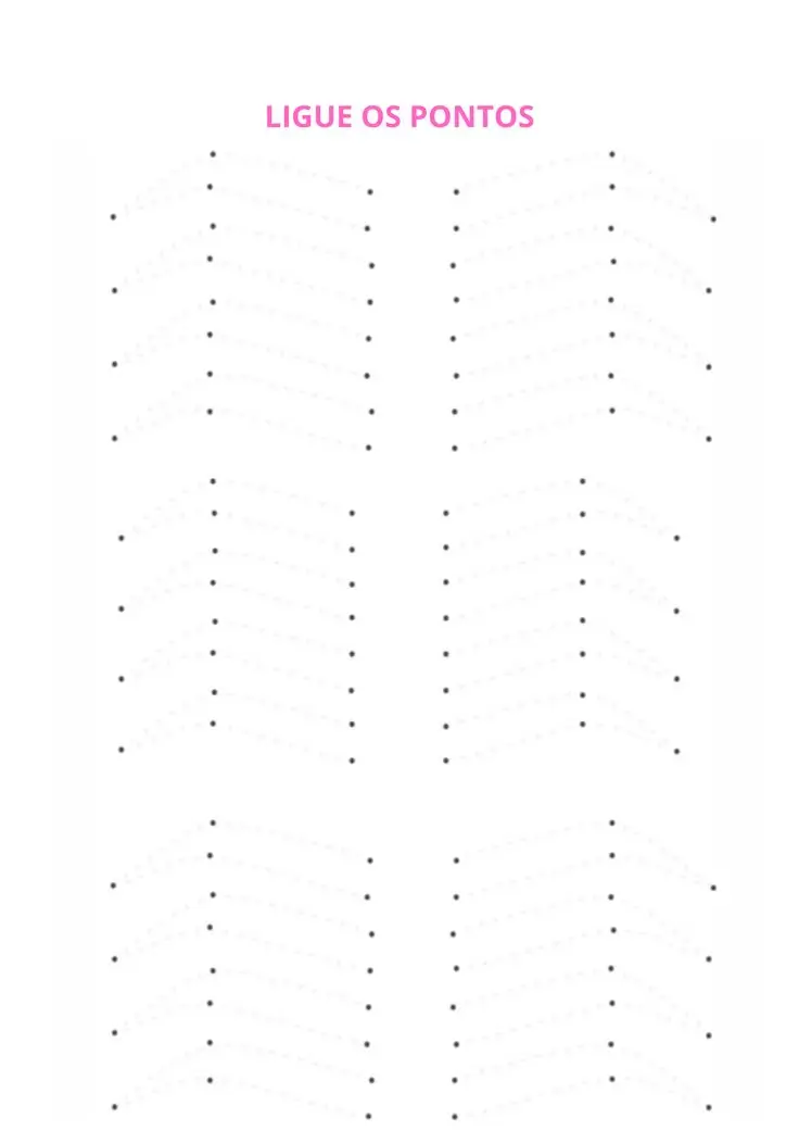 Exemplo de treino de design de sobrancelhas no papel: arcos e formas.