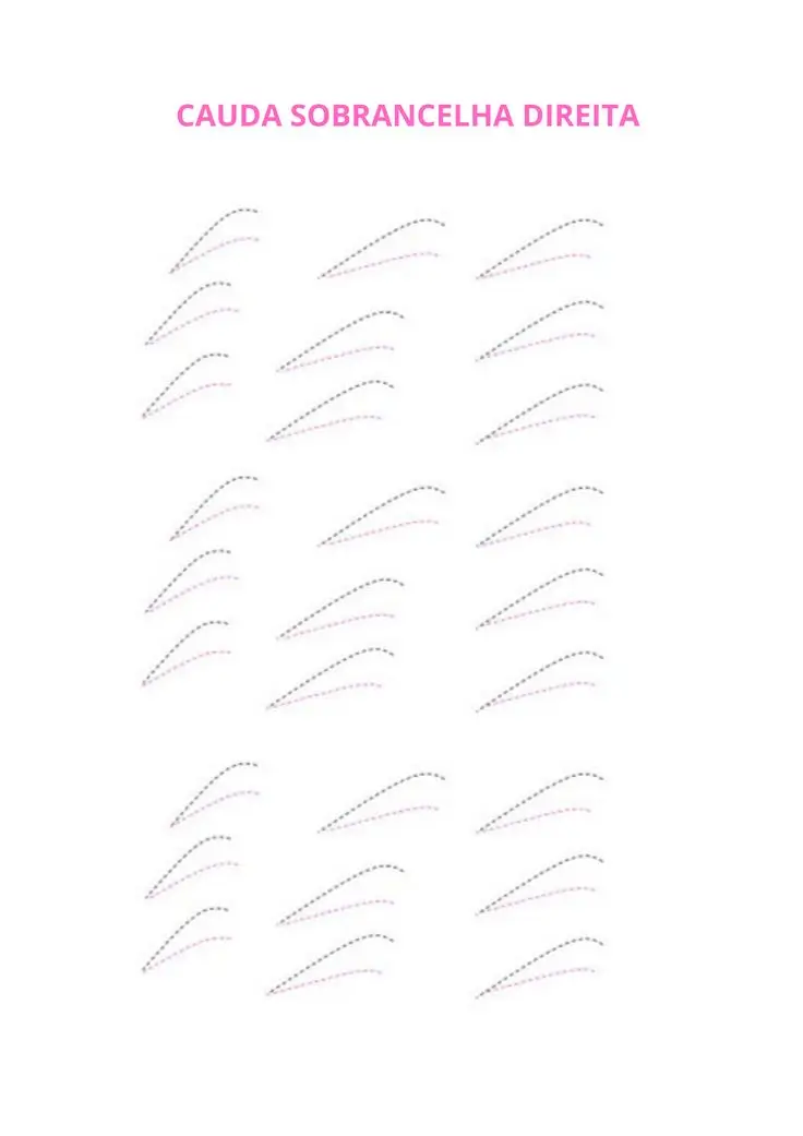 Técnica de desenho para criar a cauda perfeita da sobrancelha.