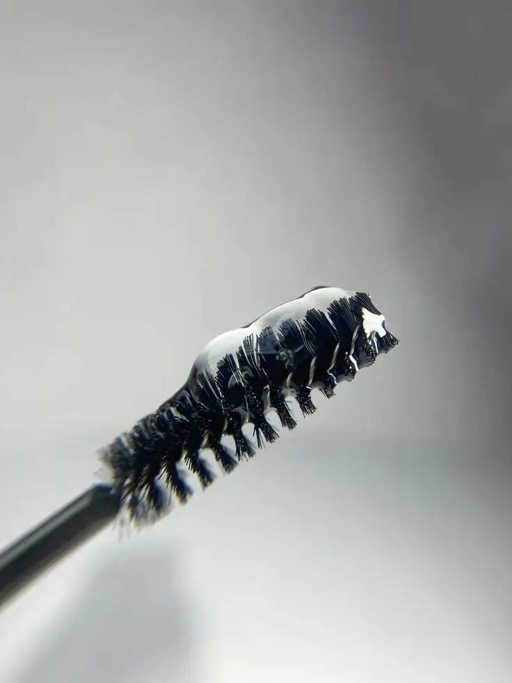 Uma escovinha para sobrancelhas, essencial para alinhar e modelar os fios.
